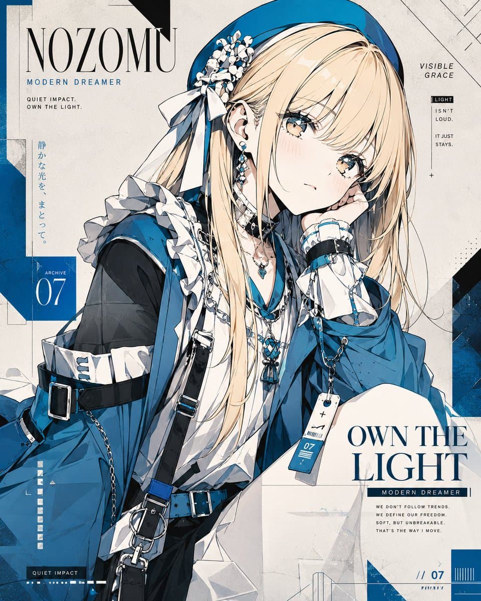 Anime Fashion Poster Nozomu preview image 2
