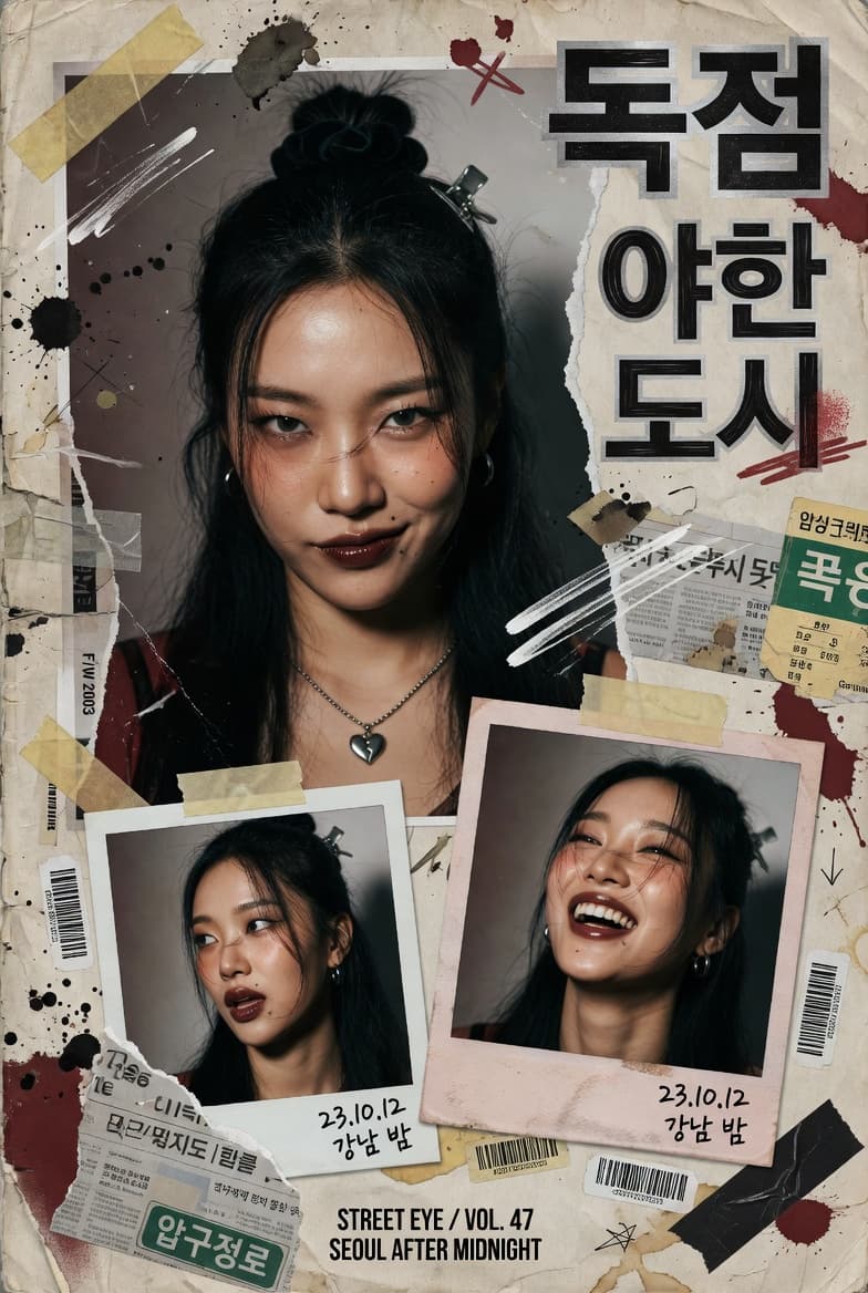Y2K Korean Street Editorial Collage preview image 2