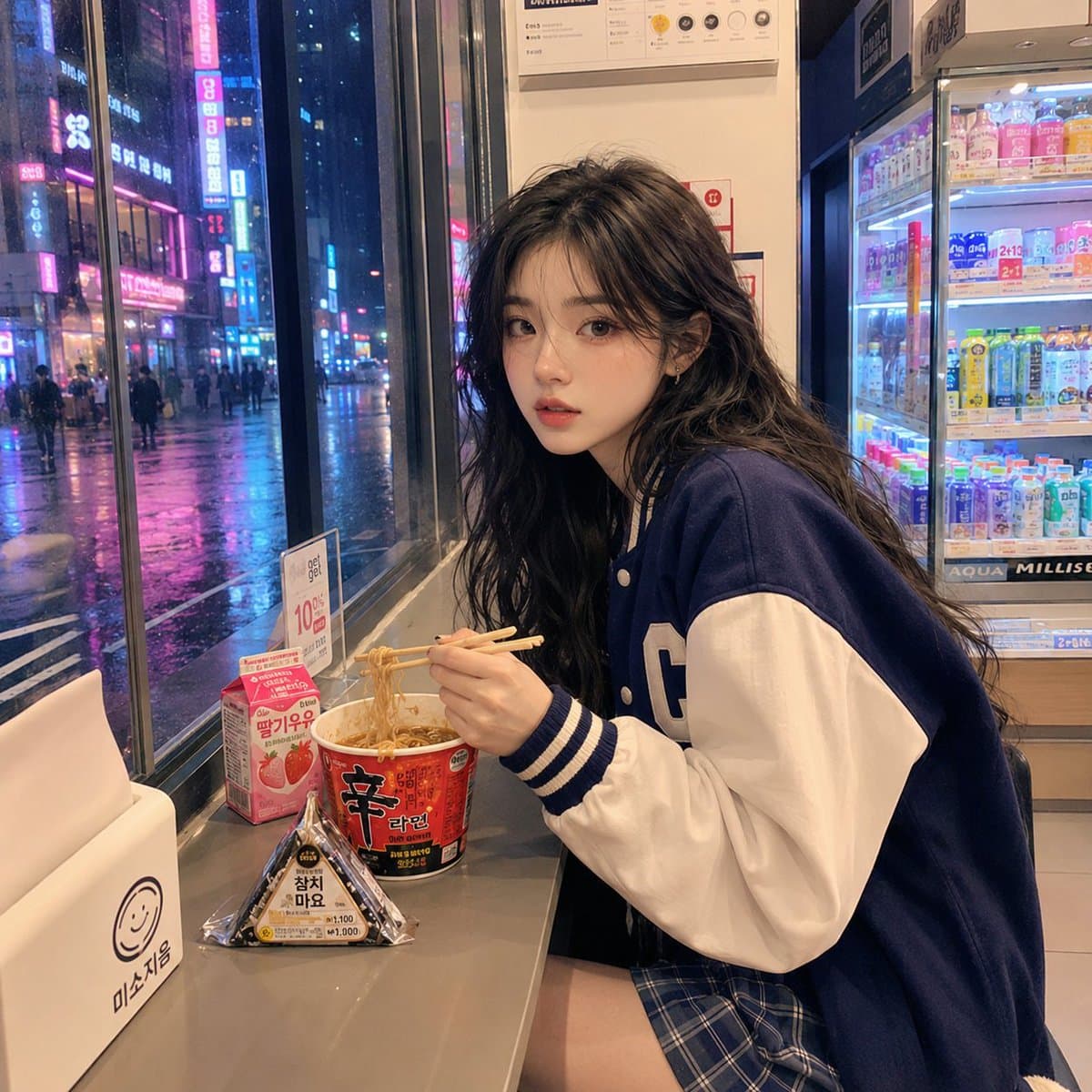 Korean Girl Convenience Store Photography preview image 1