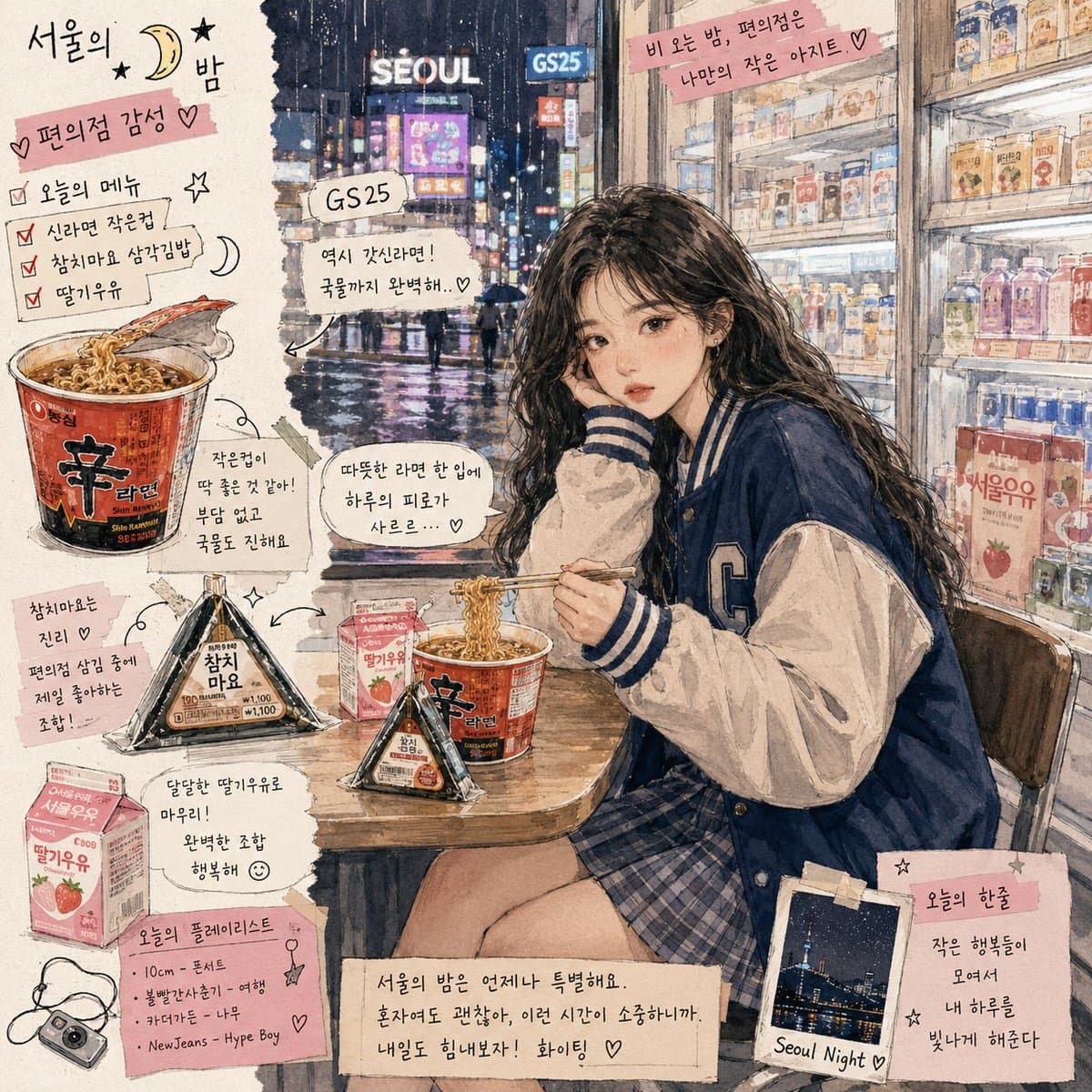 Korean Girl Convenience Store Photography preview image 2