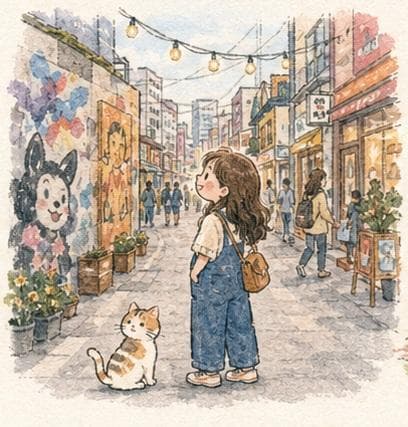 Cozy Watercolor Anime Slice of Life preview image 2