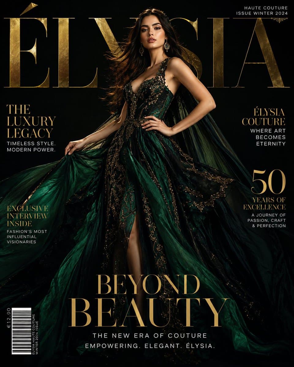 Luxury Fashion Magazine Cover preview image 1