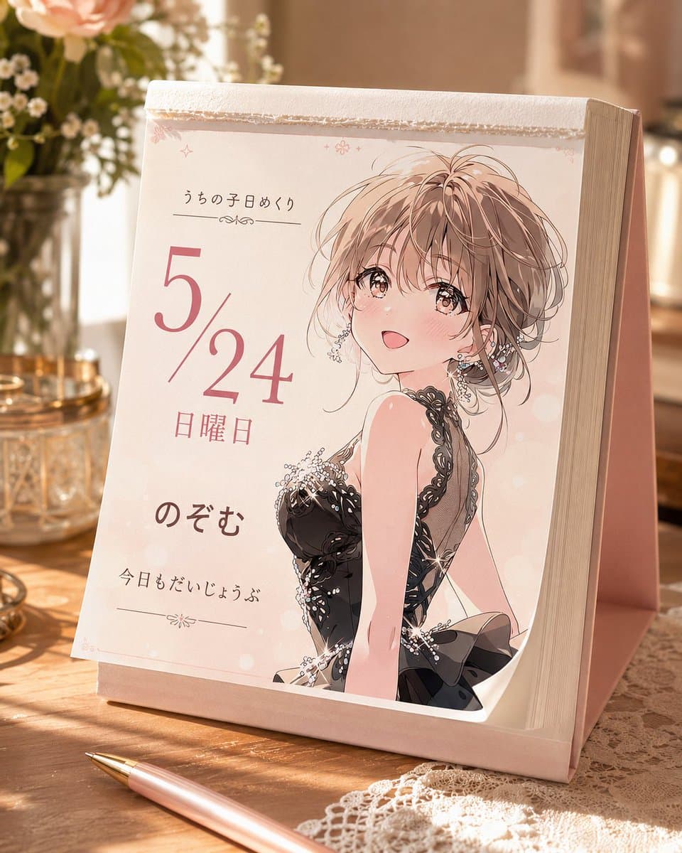Cute Daily Anime Desk Calendar preview image 2