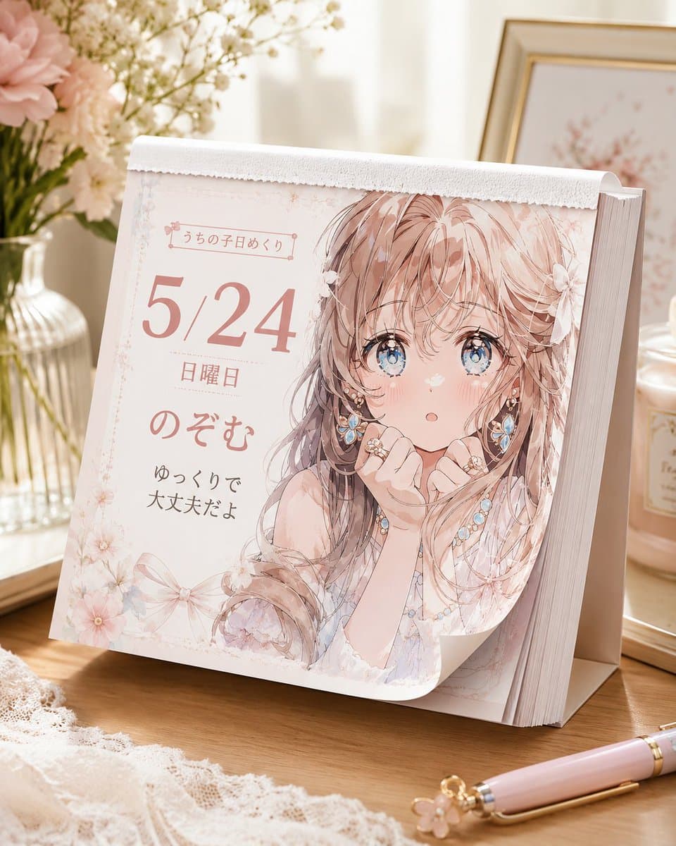 Cute Daily Anime Desk Calendar preview image 3
