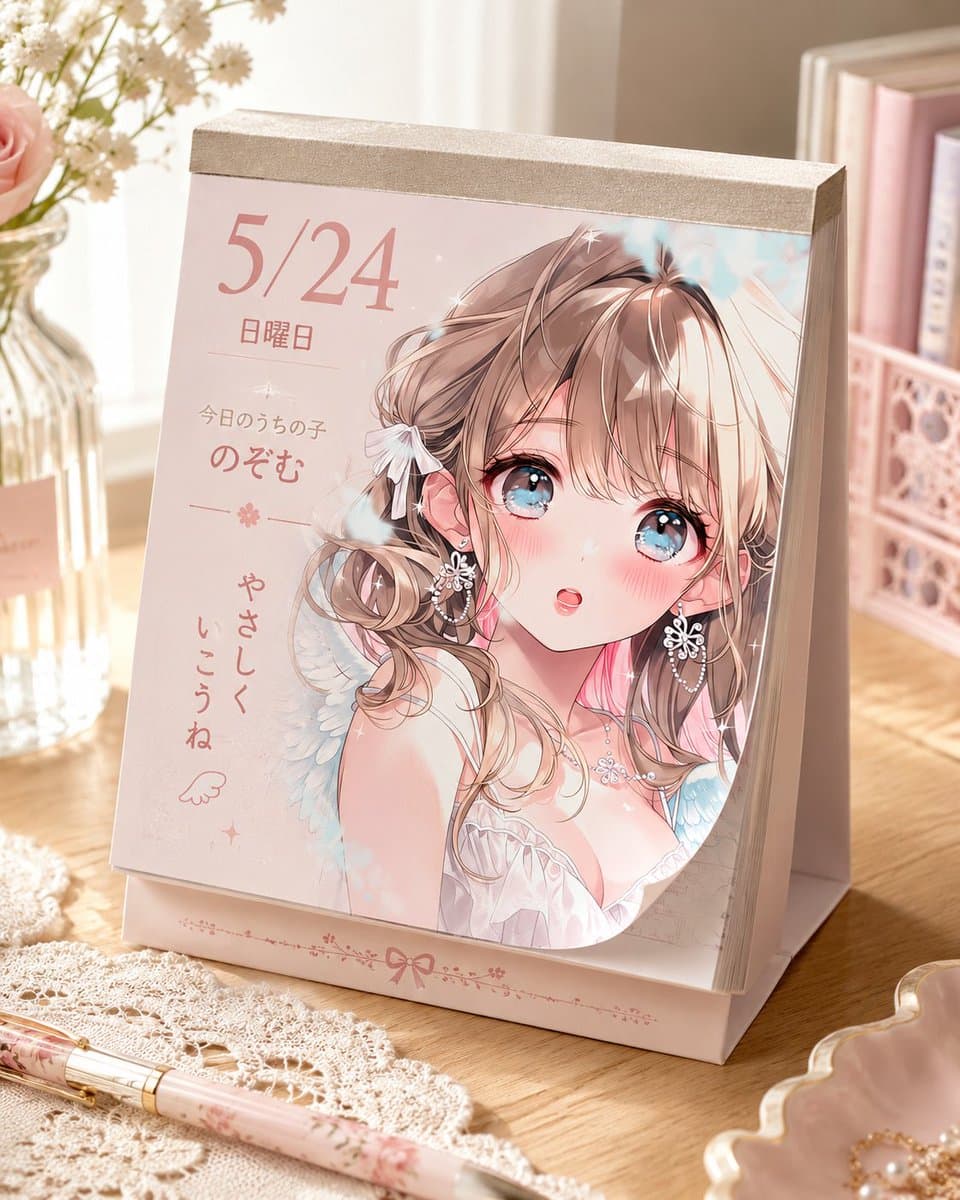 Cute Daily Anime Desk Calendar preview image 4