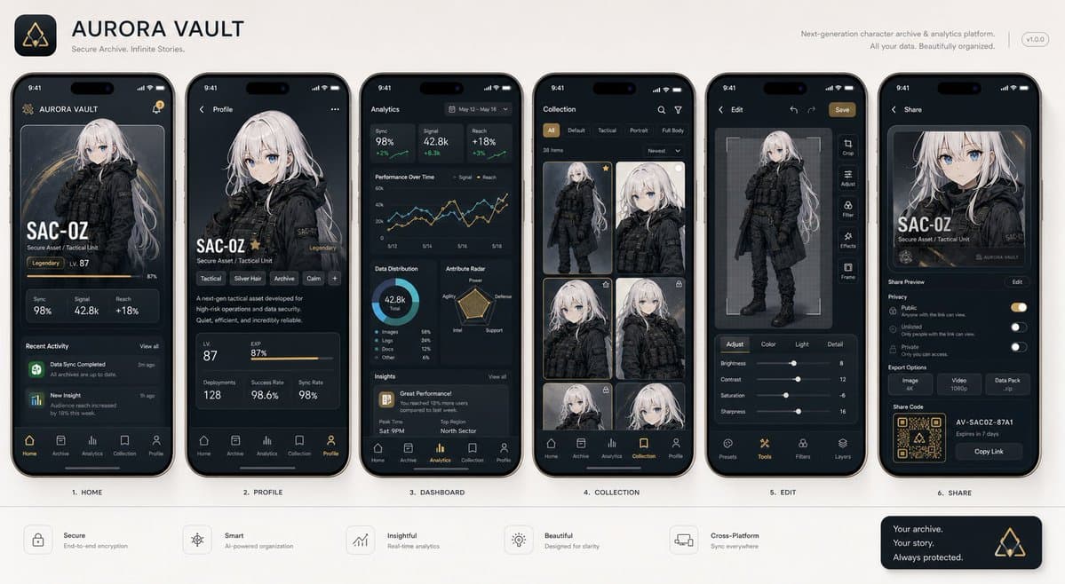 Next-Gen Mobile App UI Showcase preview image 1