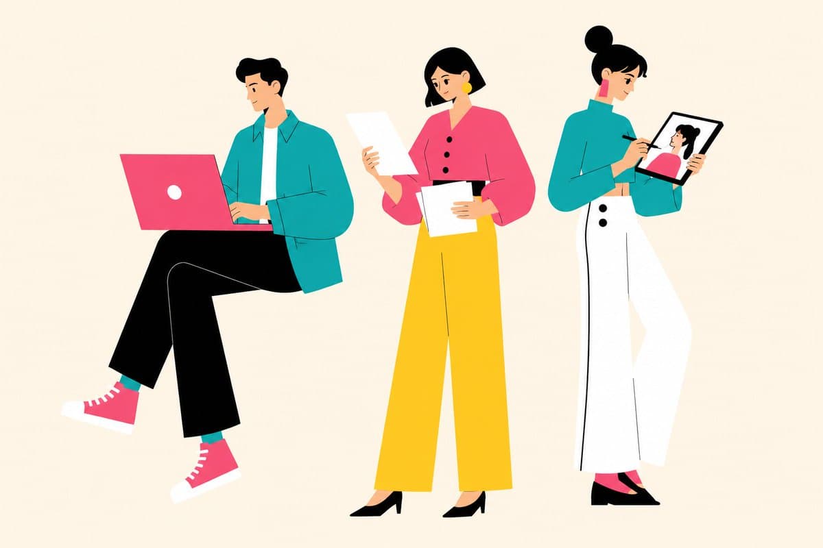 Flat Vector Office Team Illustration preview image 2