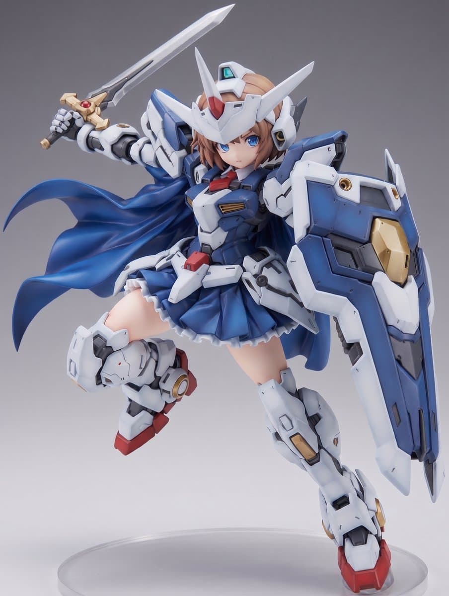 Mecha Girl Figure Product Render preview image 1
