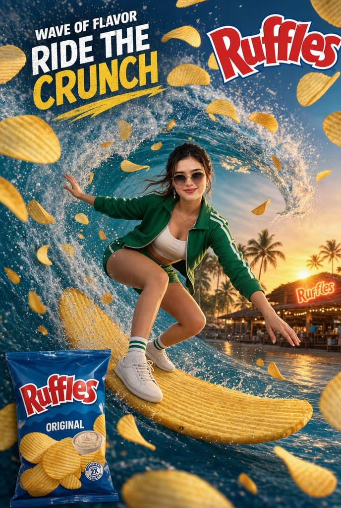 Ruffles Wave of Flavor Surf Ad preview image 1