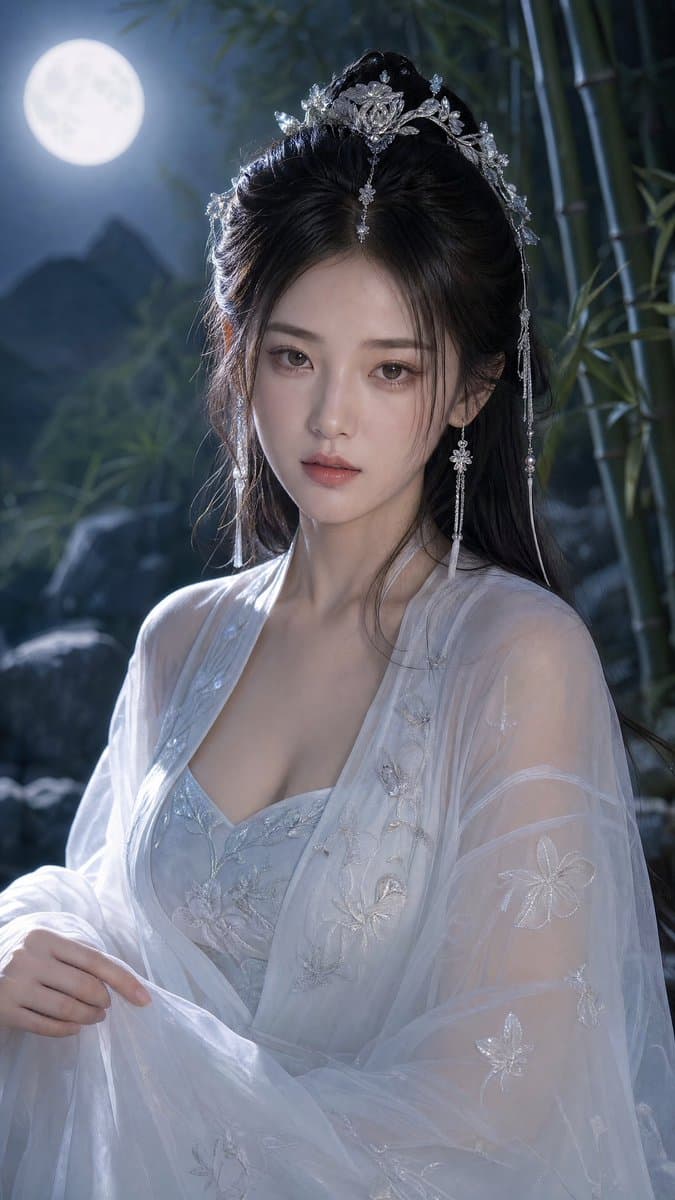 Spring Xianxia Pink Hanfu Portrait preview image 2