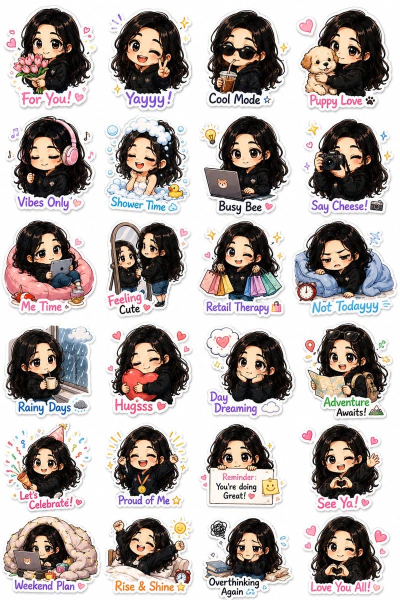 Kawaii Chibi Sticker Pack Creator preview image 2