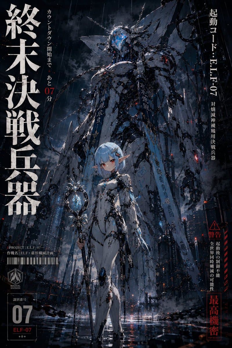 90s Mecha Anime Key Visual preview image 1
