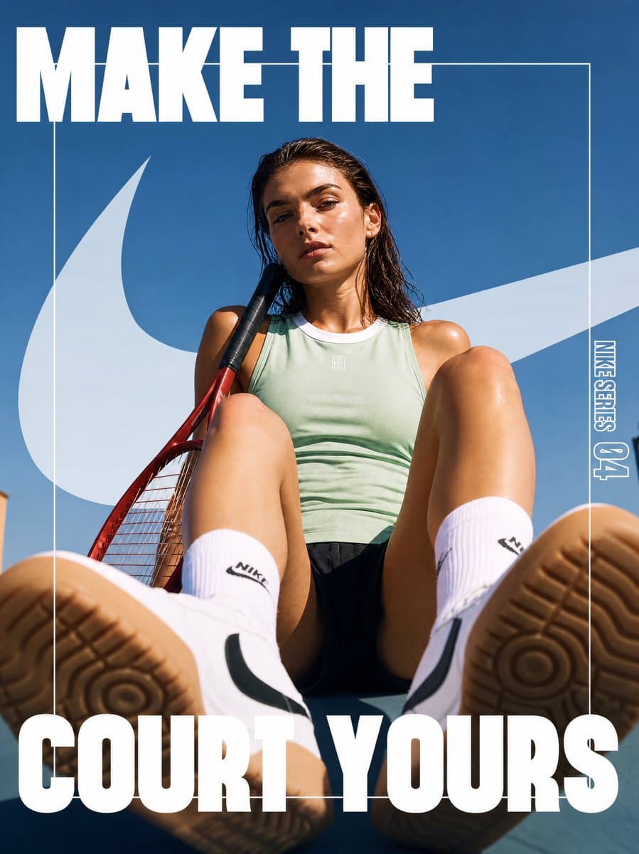 Tennis Cart Sportswear Poster preview image 2