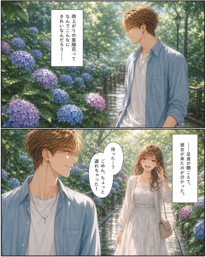 Rainy Hydrangea Romance Manga preview image 1