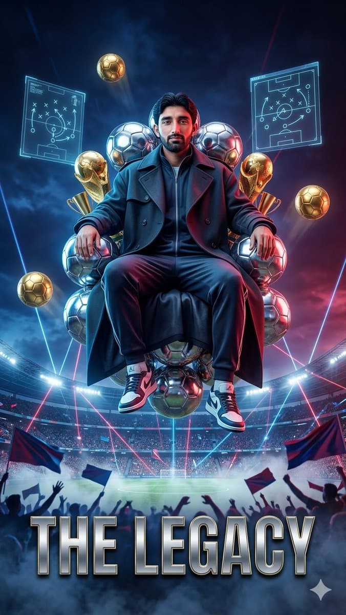 Floating Football Legacy Throne Poster preview image 1