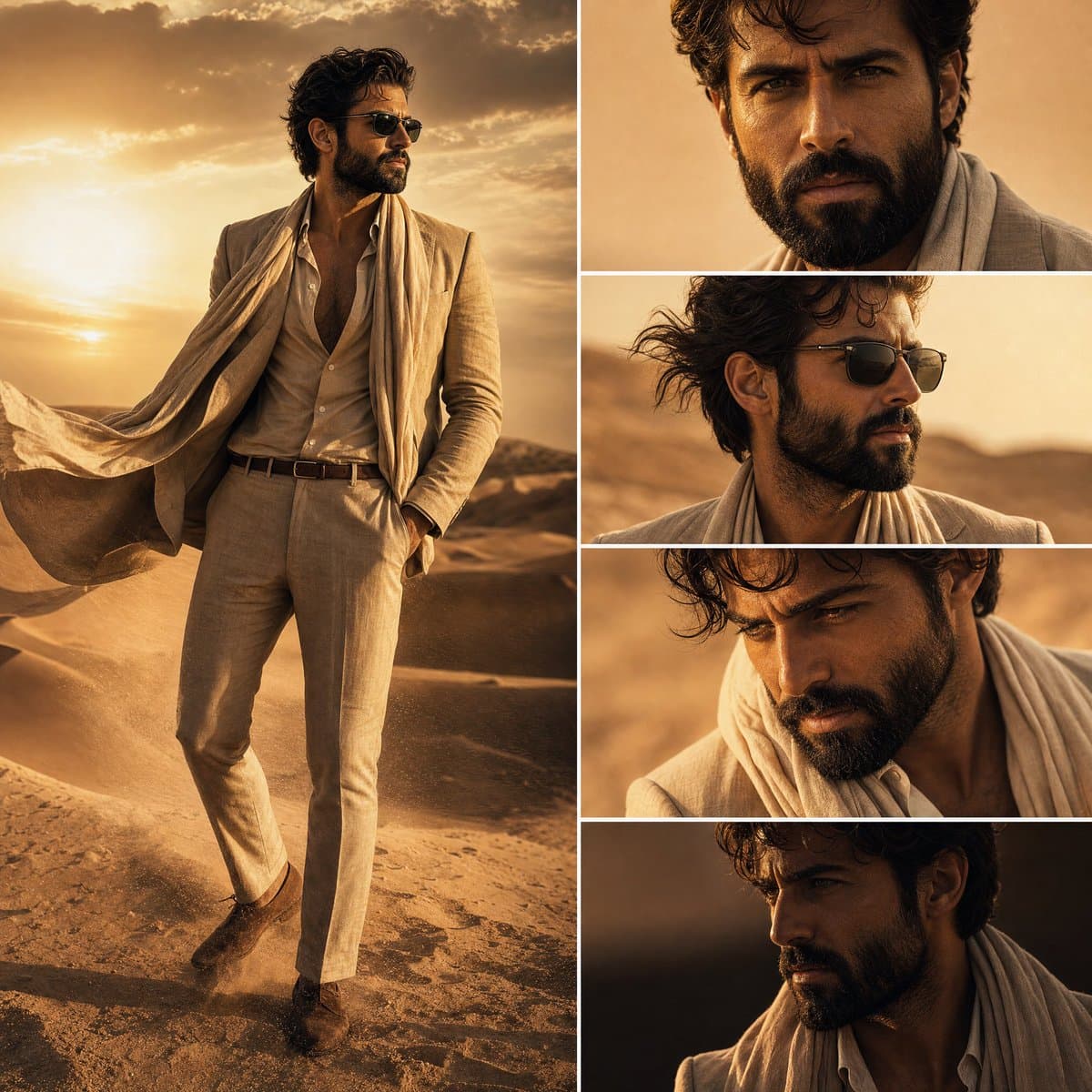 Desert Fashion Editorial Collage preview image 1