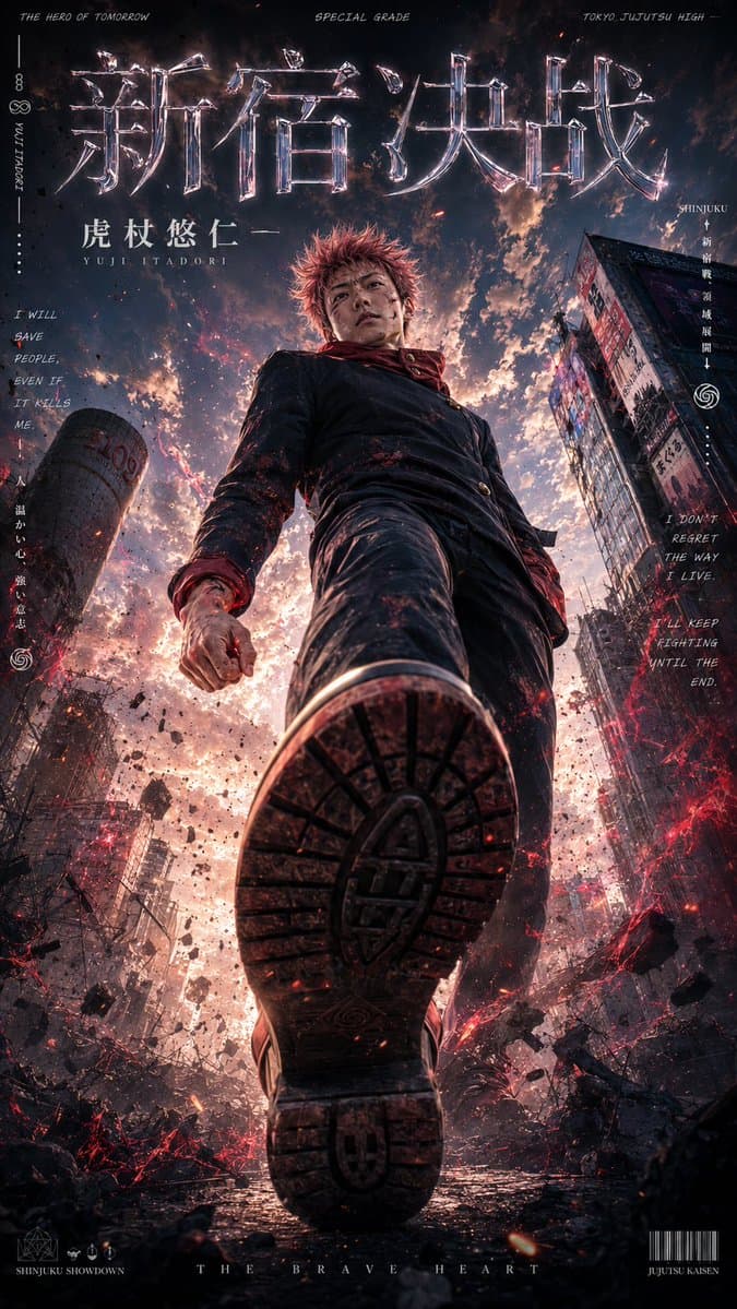 Live-Action Anime Movie Poster preview image 3