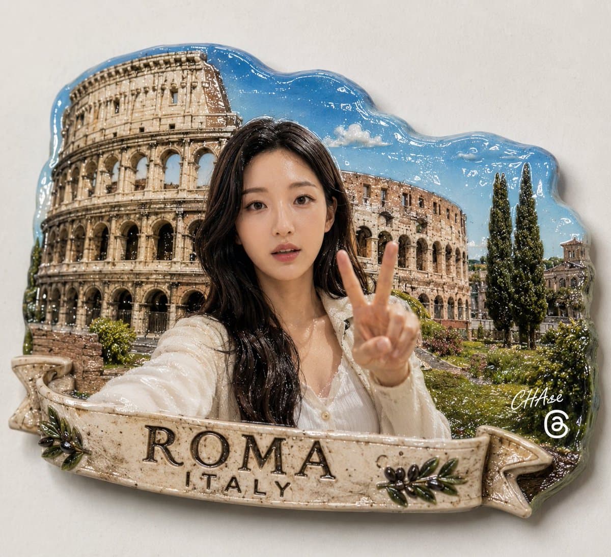 Landmark Souvenir Magnet Design preview image 1