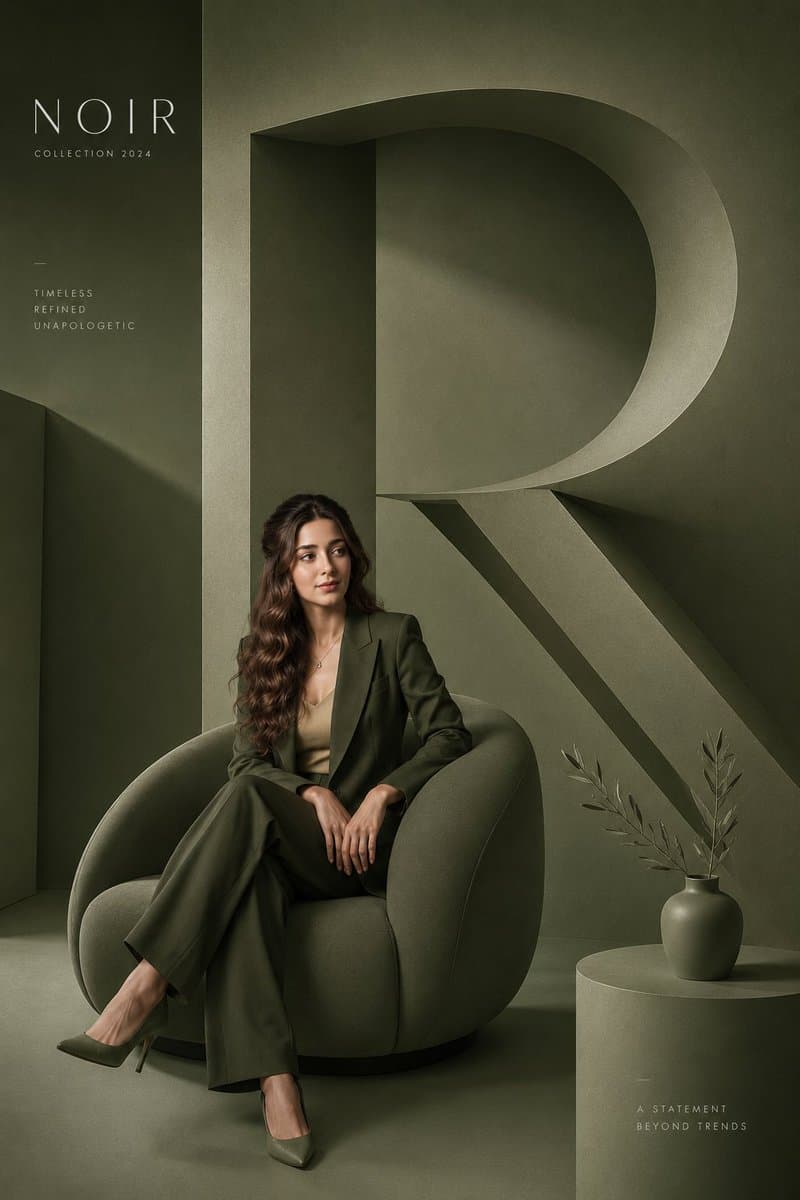 Minimalist Fashion Editorial Poster preview image 1