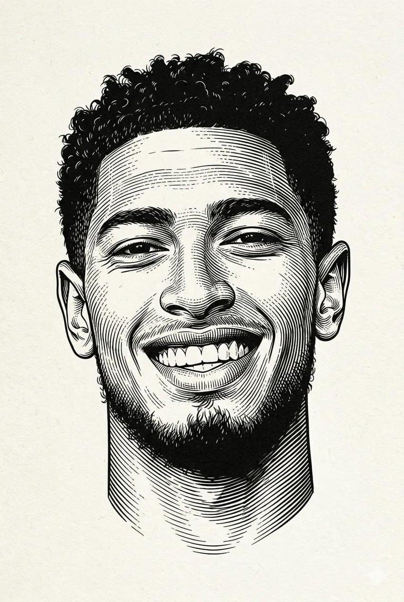 Classic Engraved Portrait Illustration preview image 1