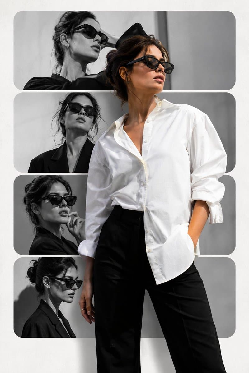 Minimalist Editorial Fashion Collage preview image 1