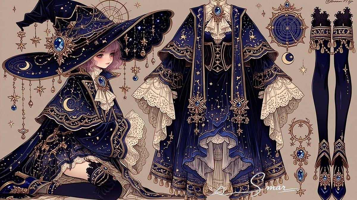 Celestial Witch Outfit Sheet preview image 1