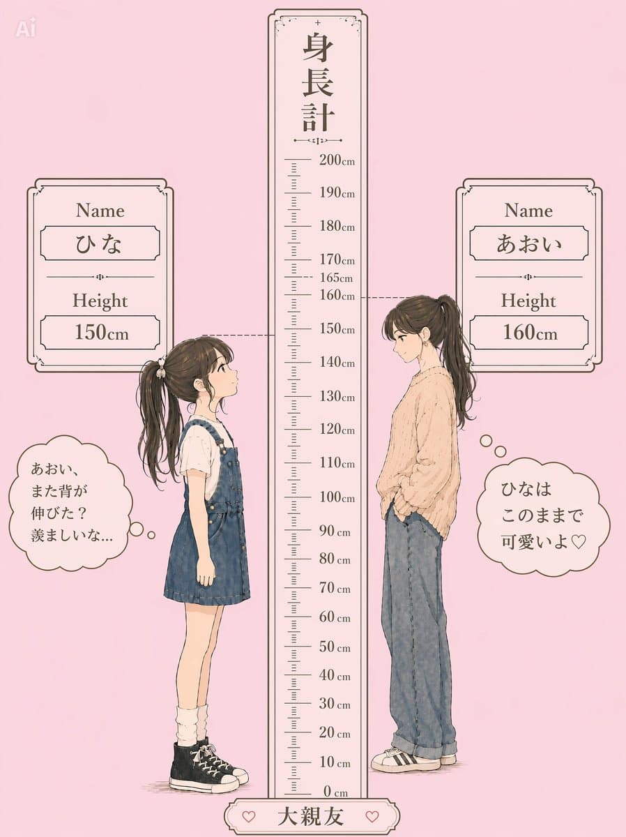 Pastel Height Difference Best Friends preview image 1