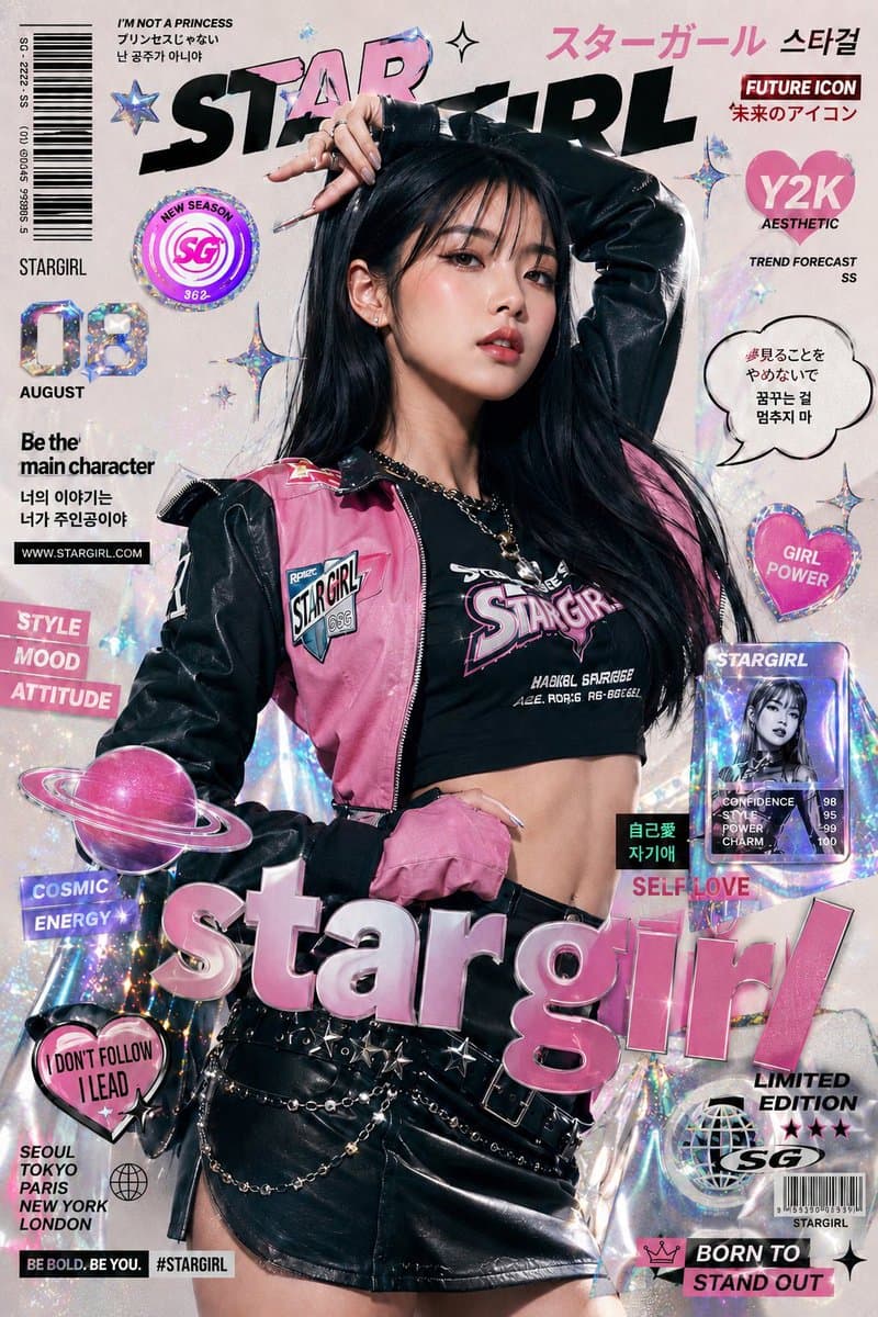 K-Fashion Pop-Art Editorial Poster preview image 3