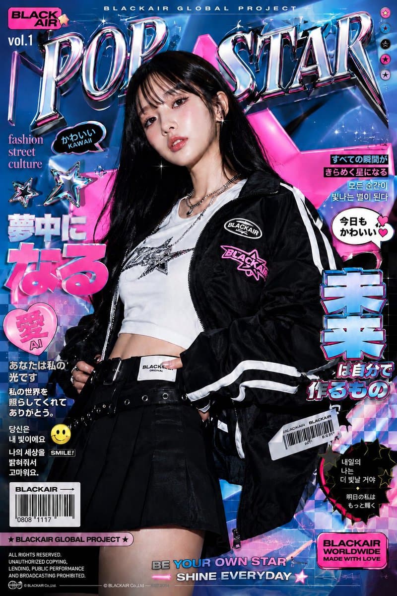 K-Fashion Pop-Art Editorial Poster preview image 4