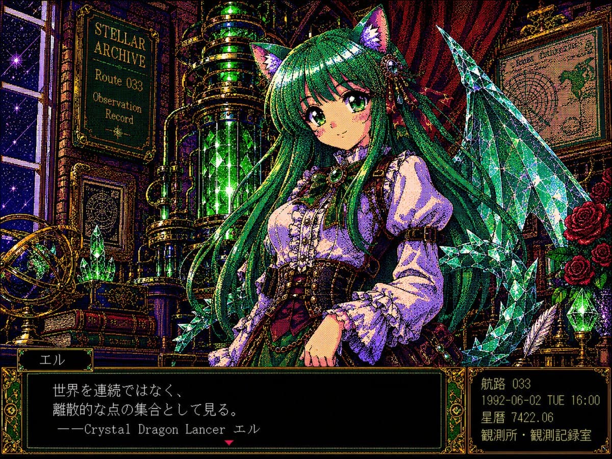 Crystal Dragon Lancer Visual Novel Scene preview image 1