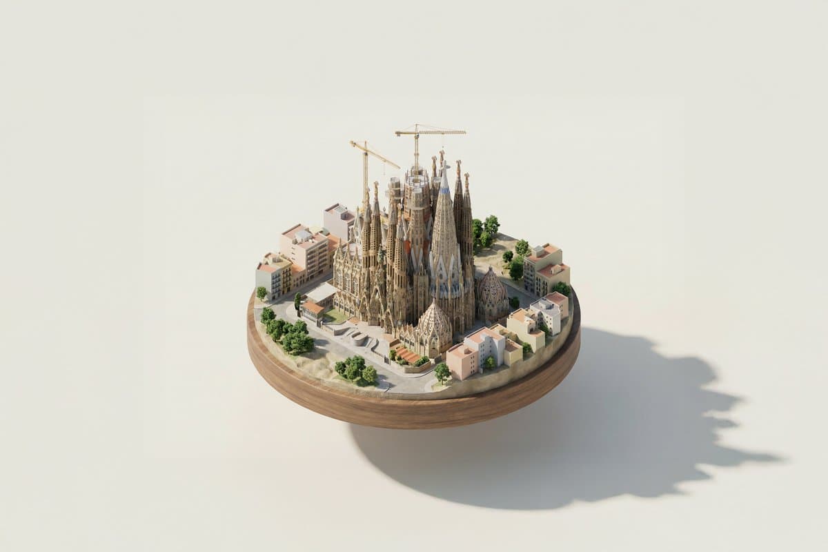 Famous Landmark 3D Miniature preview image 2