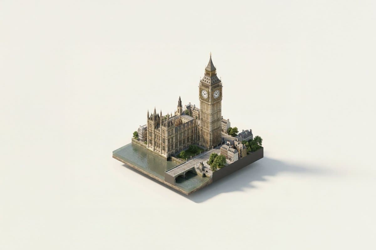 Famous Landmark 3D Miniature preview image 4