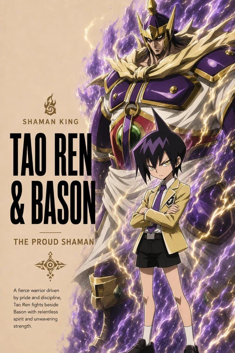 Anime Warrior and Spirit Poster preview image 4
