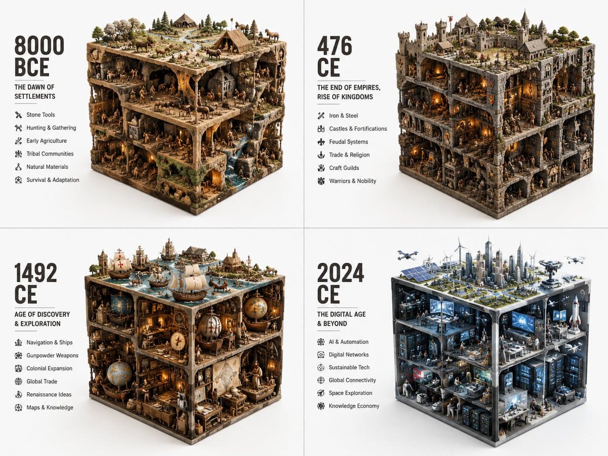 Historical Era Visualization Cube preview image 1