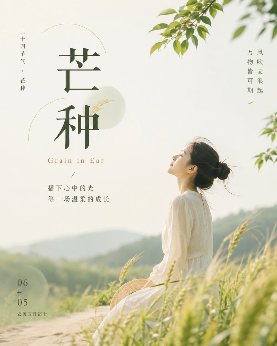 Grain in Ear Seasonal Poster preview image 1