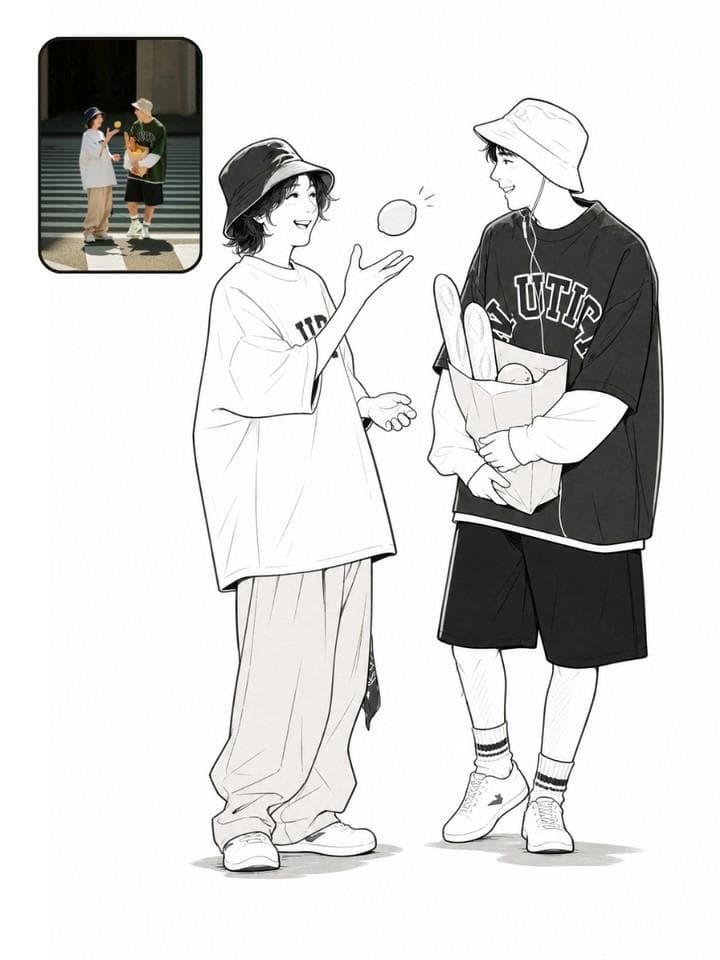 Photo to Manga Art Transformation preview image 3