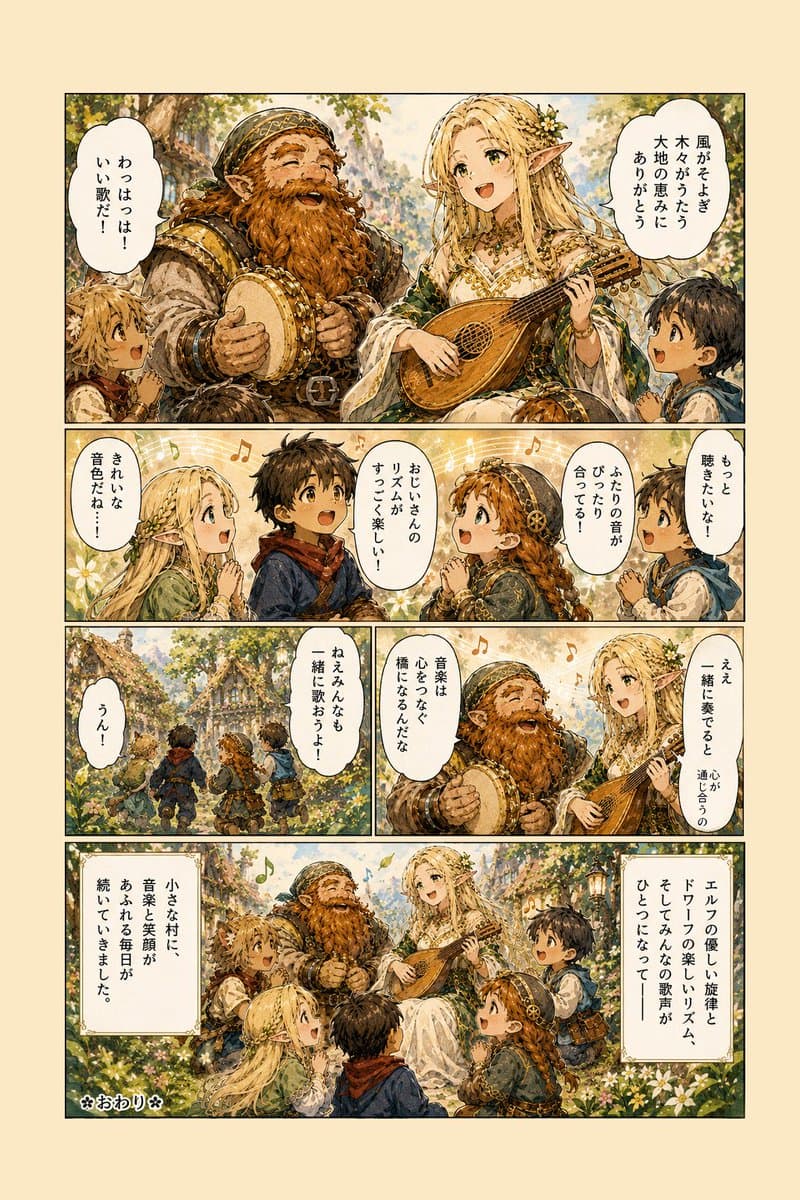 Fantasy Forest Music Manga Page preview image 1