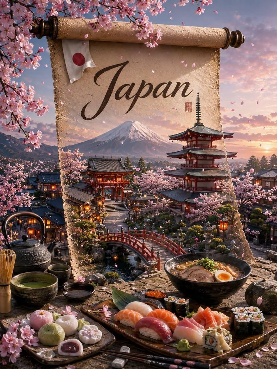 Fantasy Country Travel Poster preview image 3