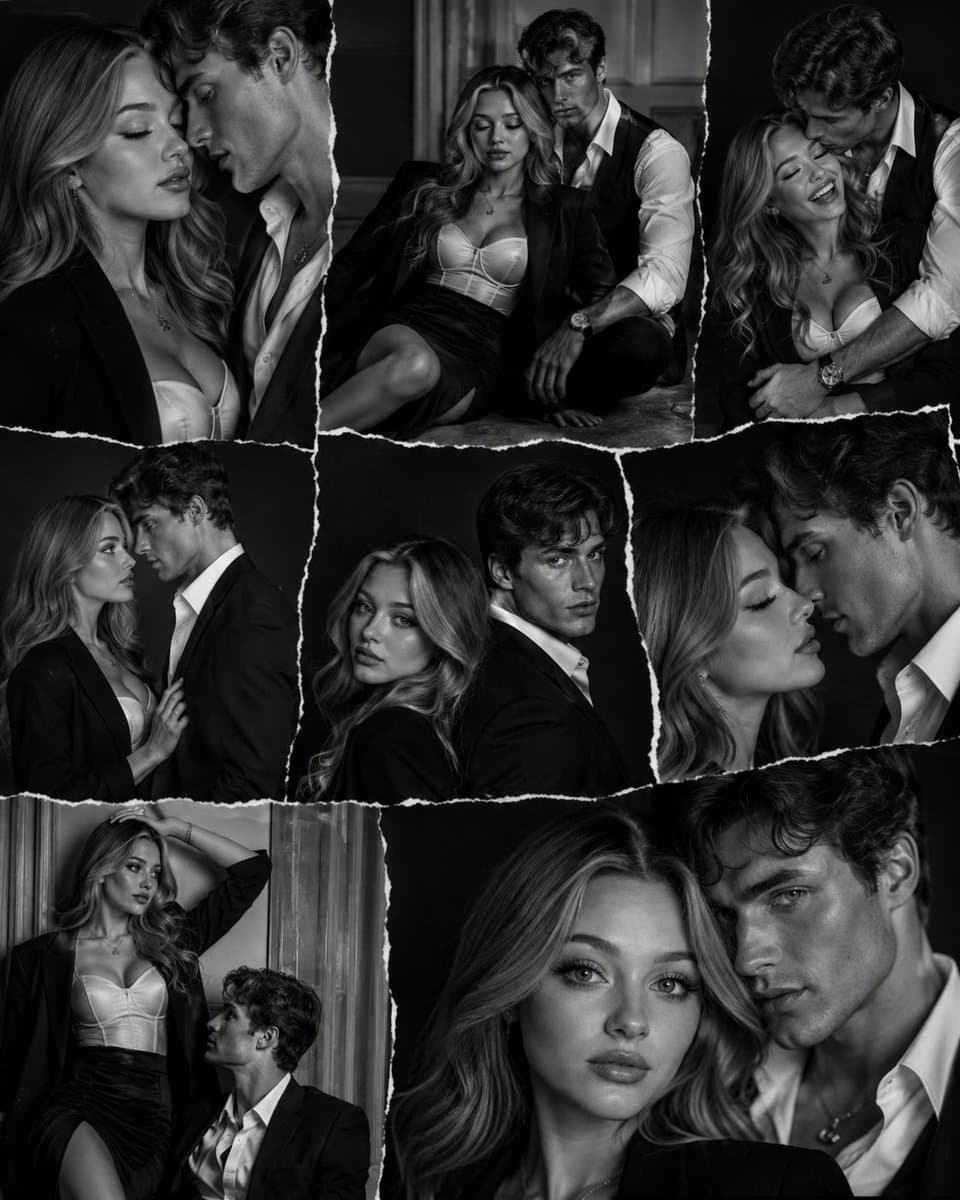 B&W Editorial Fashion Collage preview image 1