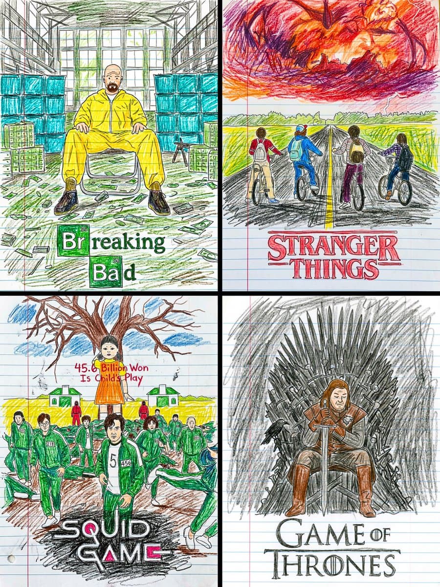Movie Poster to Kid's Crayon Drawing preview image 1
