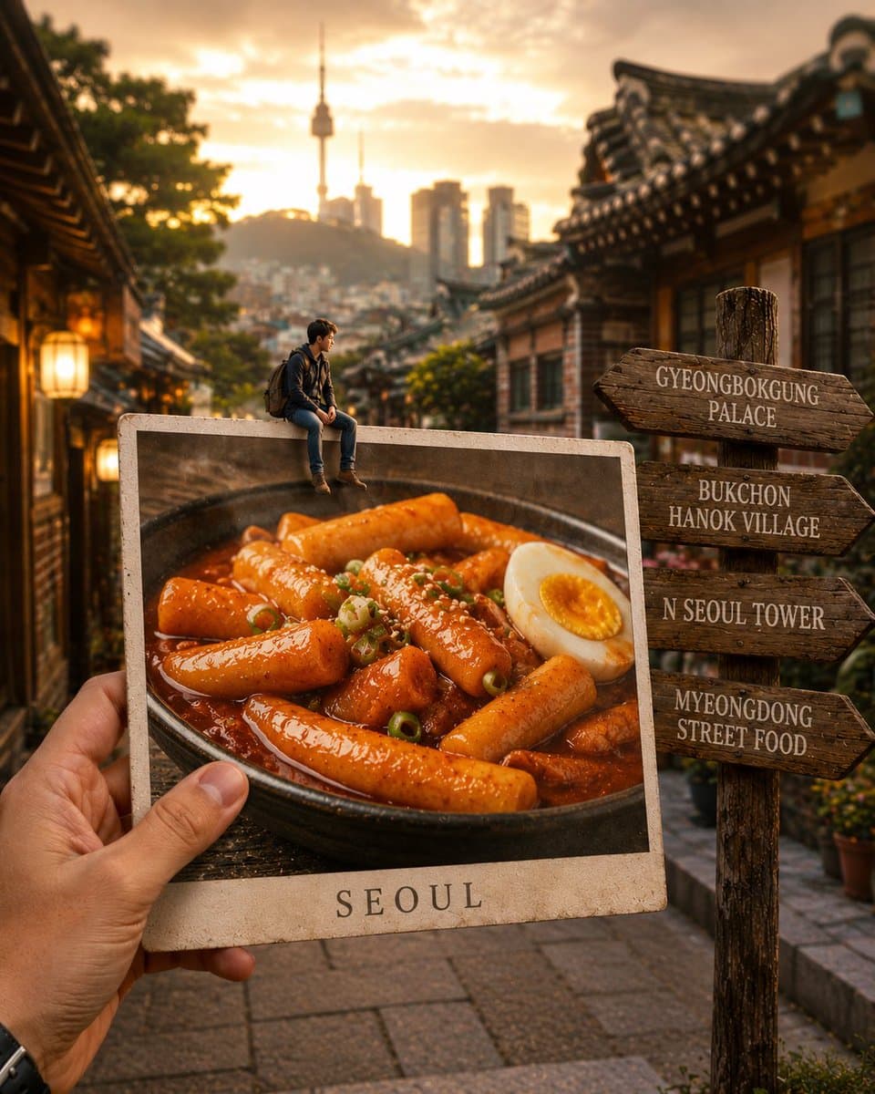 Hyper-realistic Travel Food Postcard preview image 3