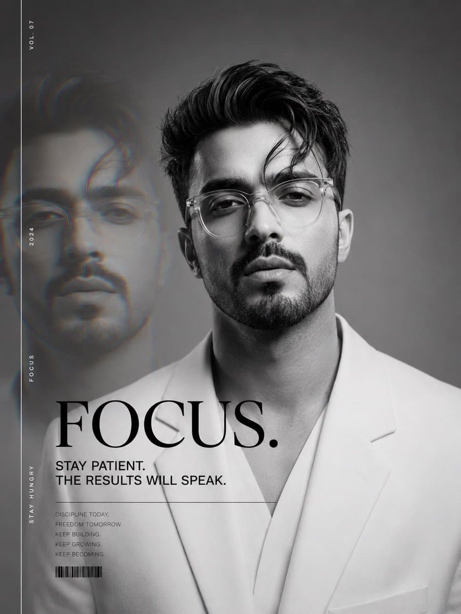 Luxury Magazine Cover Identity Portrait preview image 1