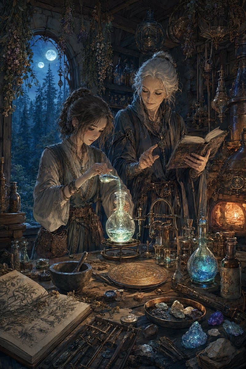 Moonlit Fantasy Alchemy Workshop preview image 1
