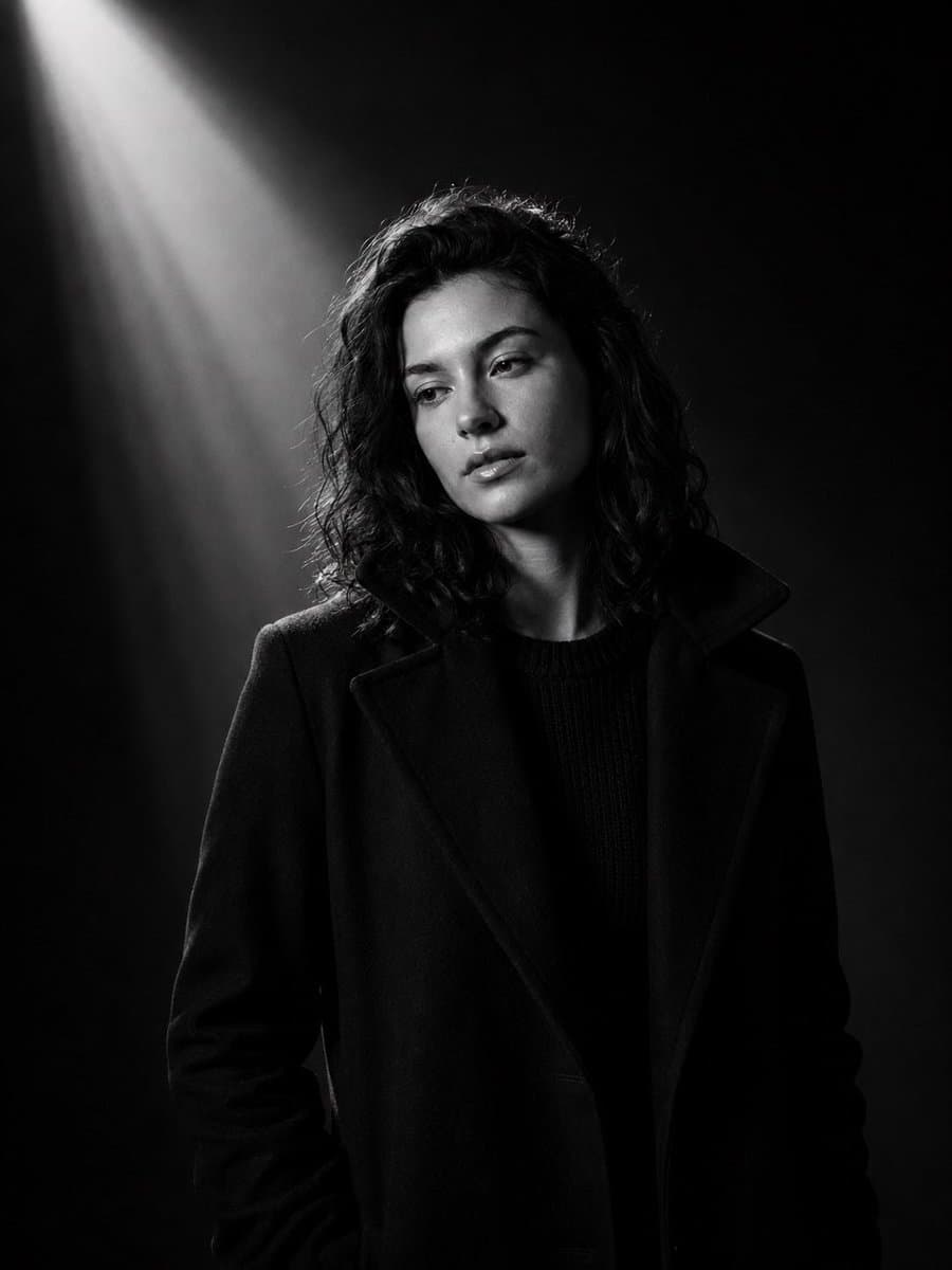 Minimalist Cinematic Studio Portrait preview image 2