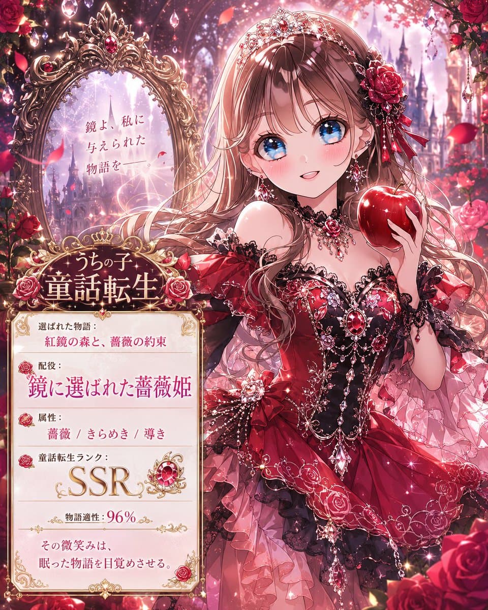 Moonlit Cat Princess Fairy-Tale Card preview image 4