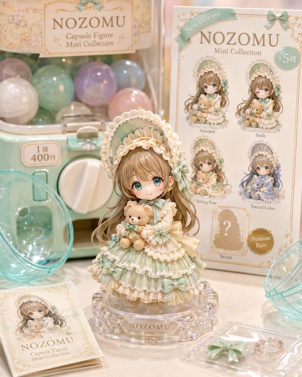 Pastel NOZOMU Capsule Figure Display preview image 2