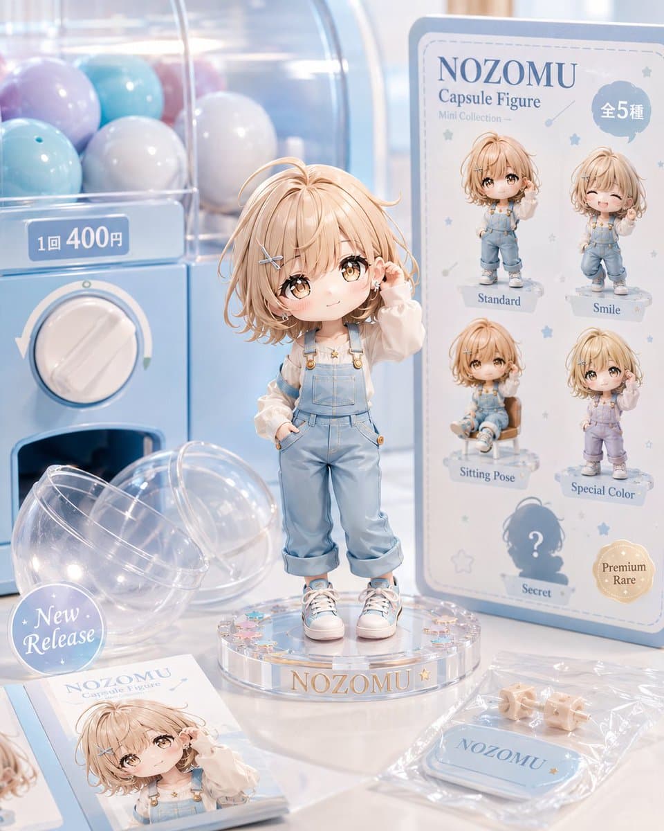 Pastel NOZOMU Capsule Figure Display preview image 3