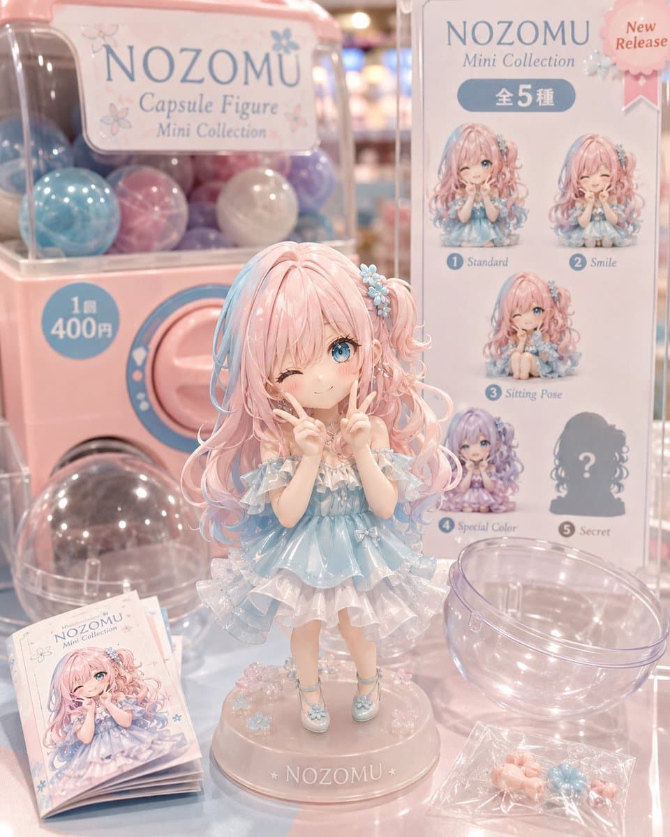 Pastel NOZOMU Capsule Figure Display preview image 4