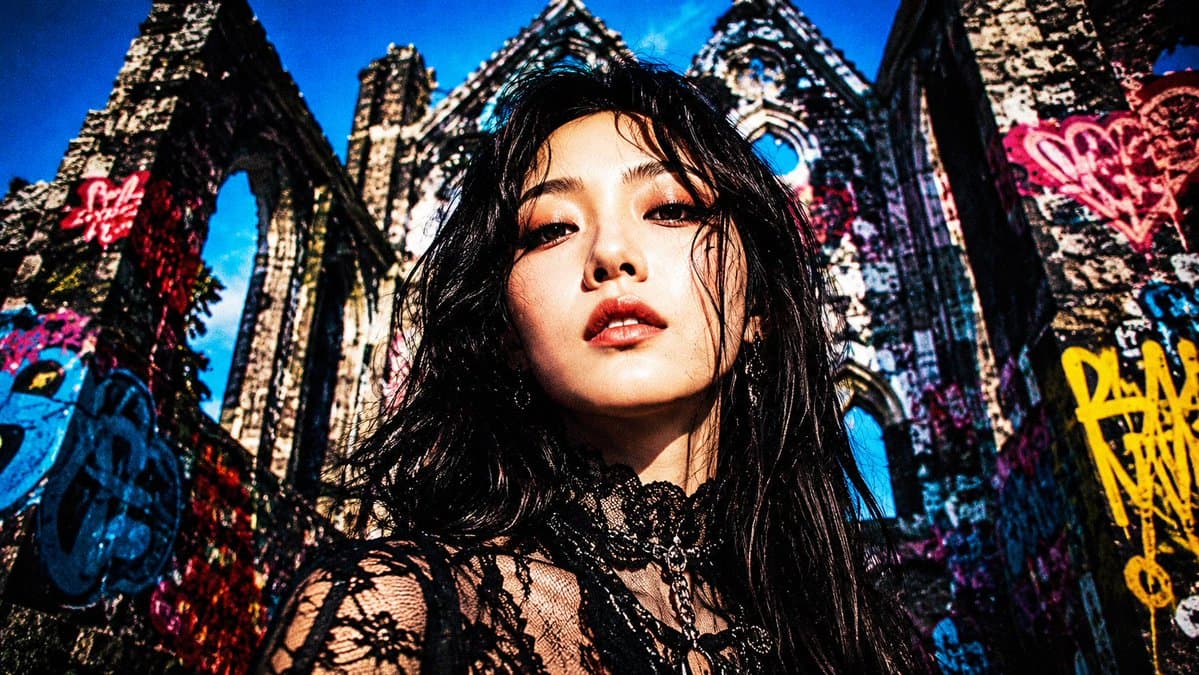 Censored Goth Portrait in Graffiti Ruins preview image 1
