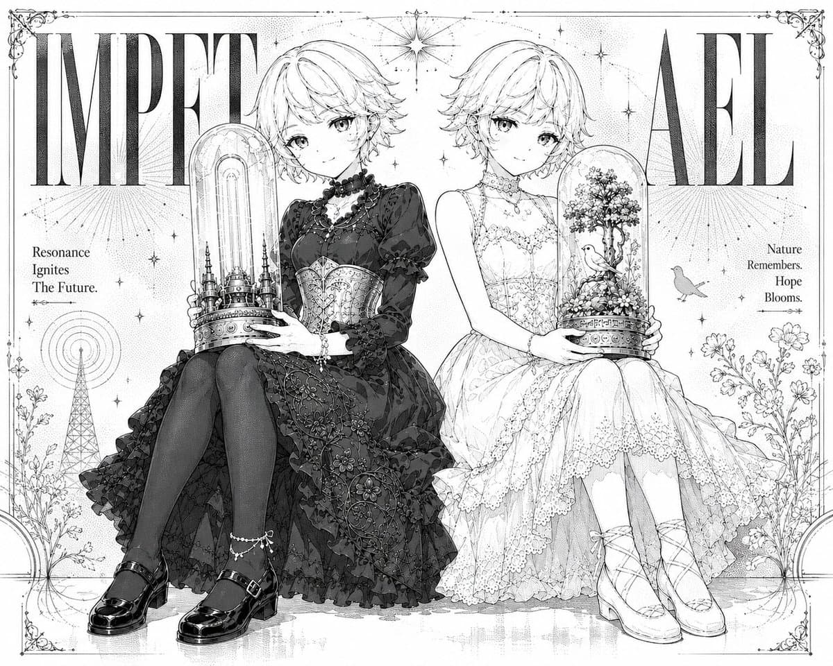 Gothic Twin Bedroom Manga preview image 2